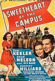 Harriet Nelson, Ruby Keeler, Ozzie Nelson, and Ozzie Nelson's Band in Sweetheart of the Campus (1941)