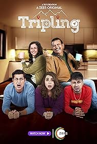 Kumud Mishra, Shernaz Patel, Maanvi Gagroo, Amol Parashar, and Sumeet Vyas in TVF Tripling (2016)