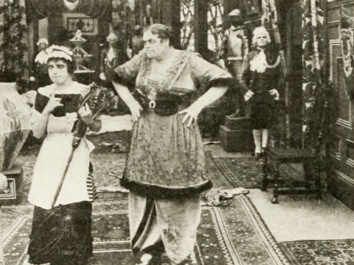 Marie Dressler and Mabel Normand in Tillie's Punctured Romance (1914)