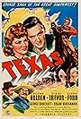 William Holden, Glenn Ford, George Bancroft, Edgar Buchanan, and Claire Trevor in Texas (1941)