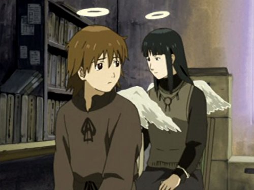 Junko Noda and Ryô Hirohashi in Haibane Renmei (2002)