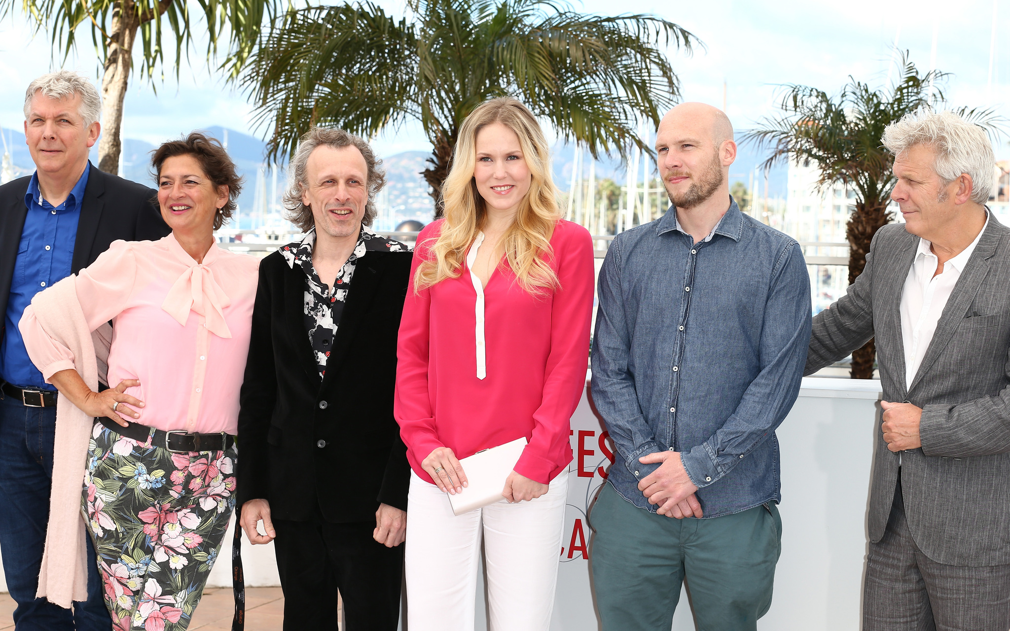 Jan Bijvoet, Annet Malherbe, Hadewych Minis, Alex van Warmerdam, Marc van Warmerdam, and Jeroen Perceval at an event for Borgman (2013)