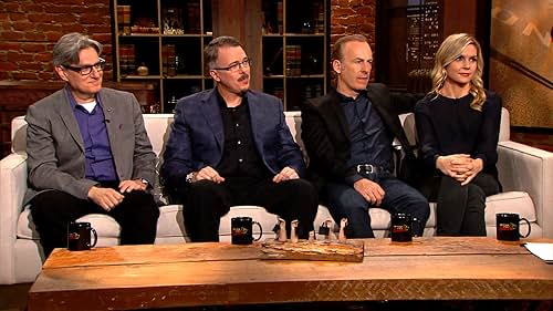 Vince Gilligan, Peter Gould, Bob Odenkirk, and Rhea Seehorn in Talking Saul (2016)