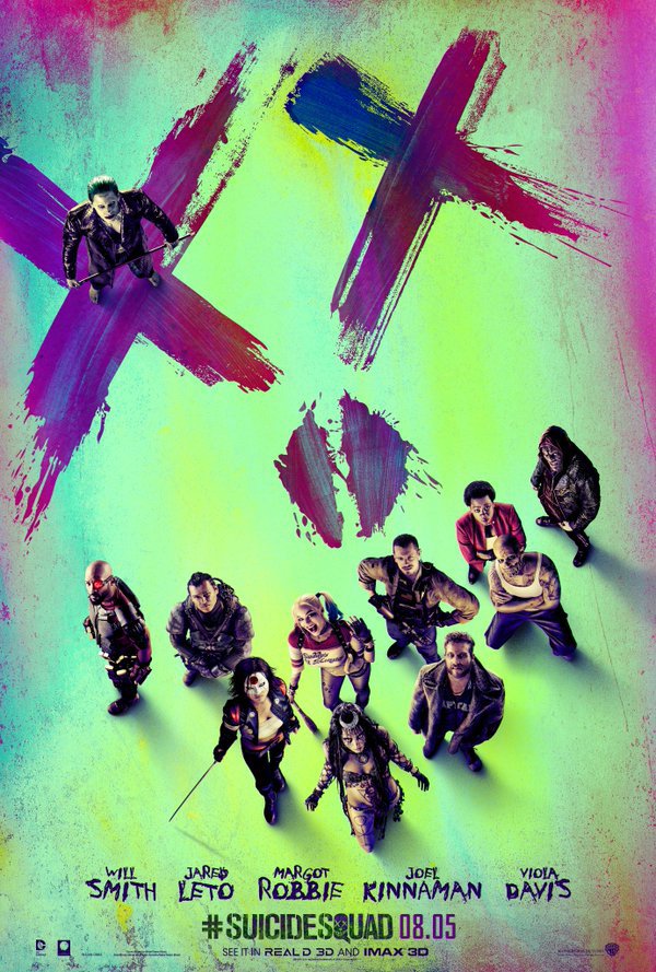 Will Smith, Jared Leto, Adewale Akinnuoye-Agbaje, Adam Beach, Viola Davis, Jay Hernandez, Joel Kinnaman, Jai Courtney, Margot Robbie, Cara Delevingne, and Karen Fukuhara in Suicide Squad (2016)