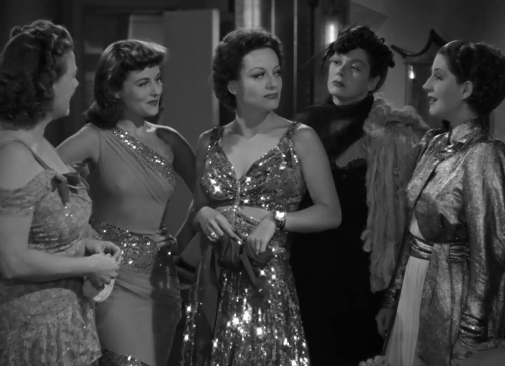 Joan Crawford, Paulette Goddard, Phyllis Povah, Rosalind Russell, and Norma Shearer in The Women (1939)