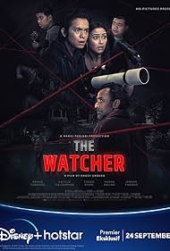 Angga Yunanda, Marcellino Lafrand, Jeremy Thomas, Teuku Ryzki, Yudha Keling, and Caitlin Halderman in The Watcher (2021)