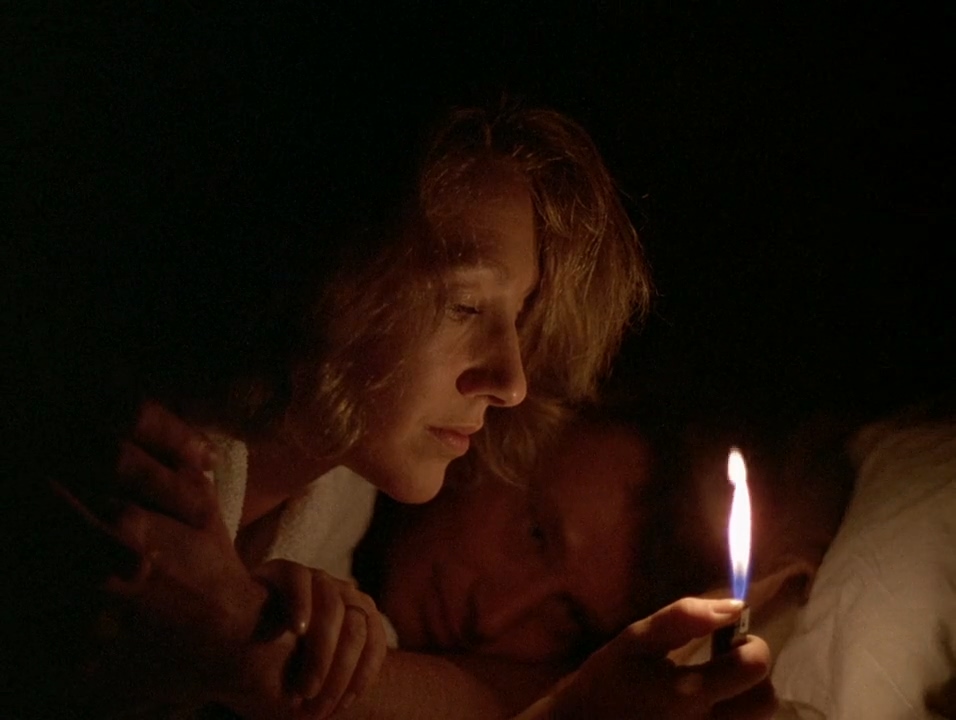 Nathalie Baye and Johnny Hallyday in Detective (1985)