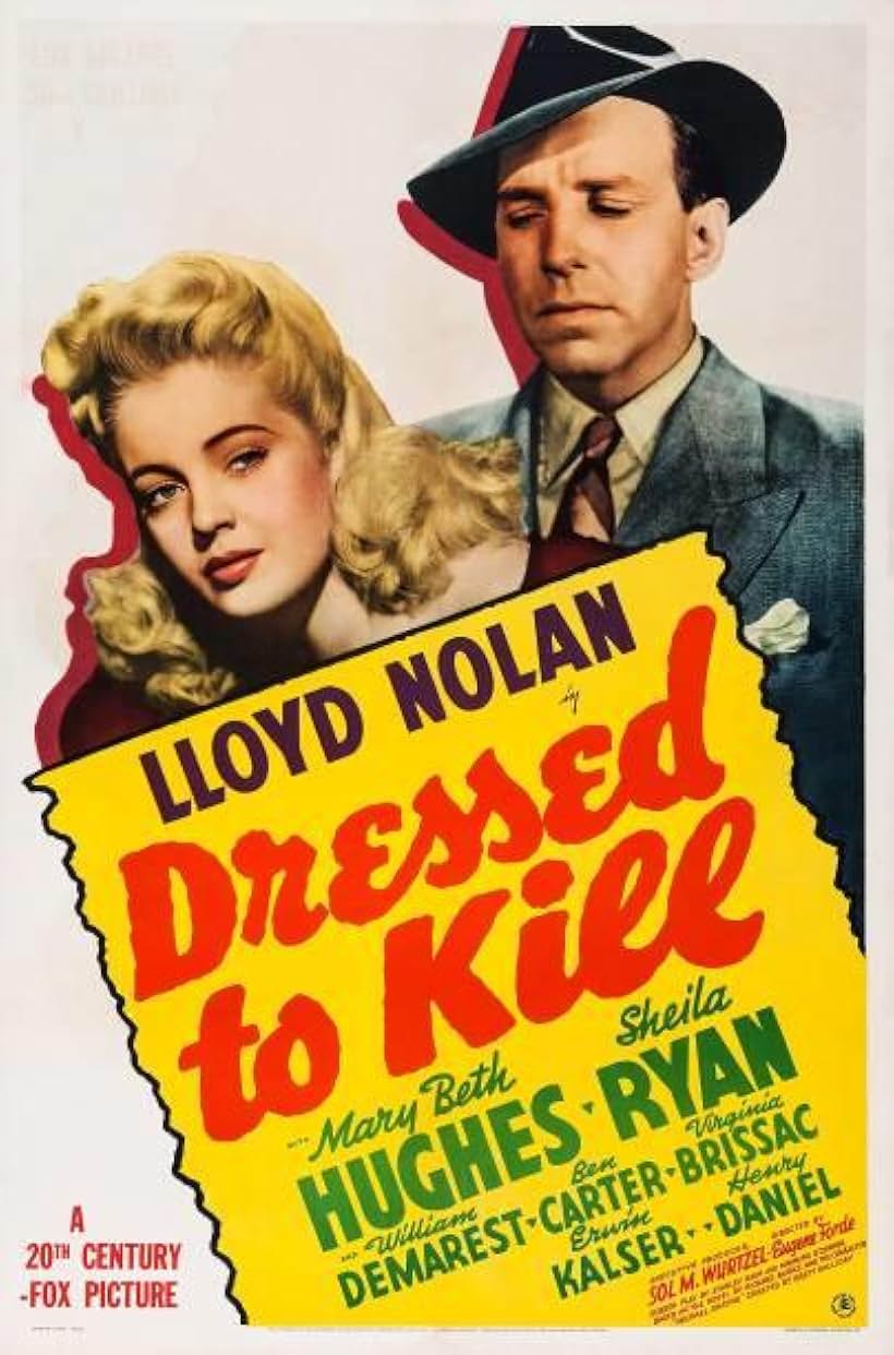 Mary Beth Hughes and Lloyd Nolan in Dressed to Kill (1941)