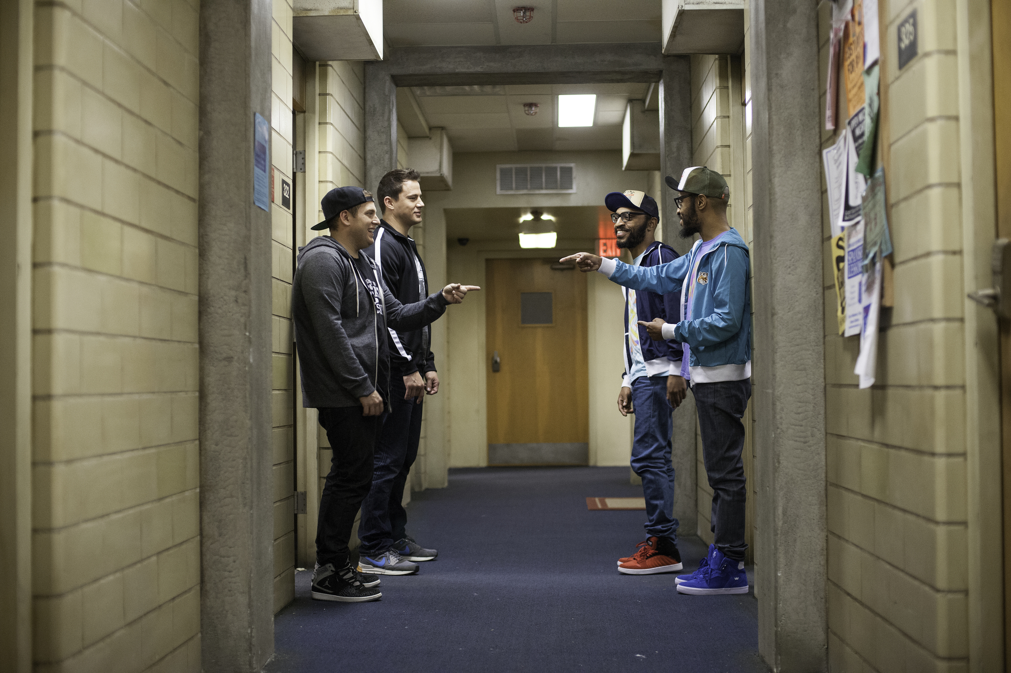 Channing Tatum, Jonah Hill, Kenneth Lucas, and Keith Lucas in 22 Jump Street (2014)