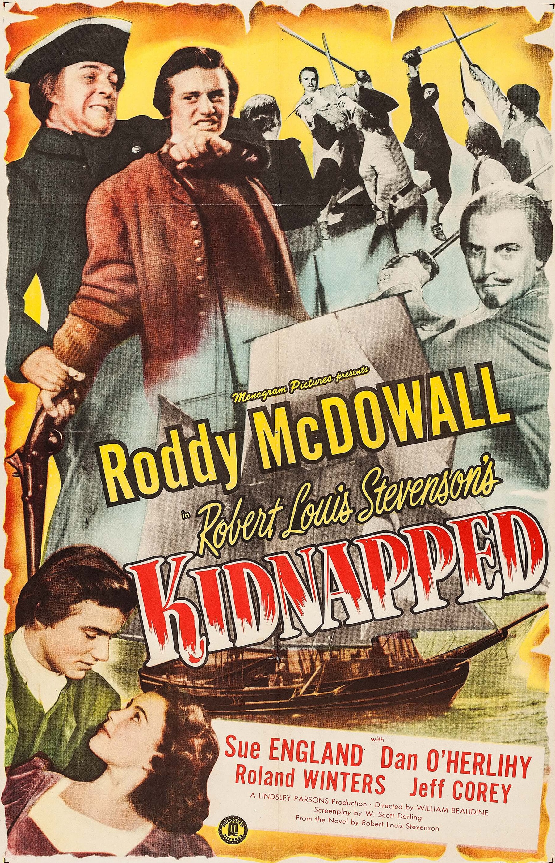 Roddy McDowall and Sue England in Kidnapped (1948)