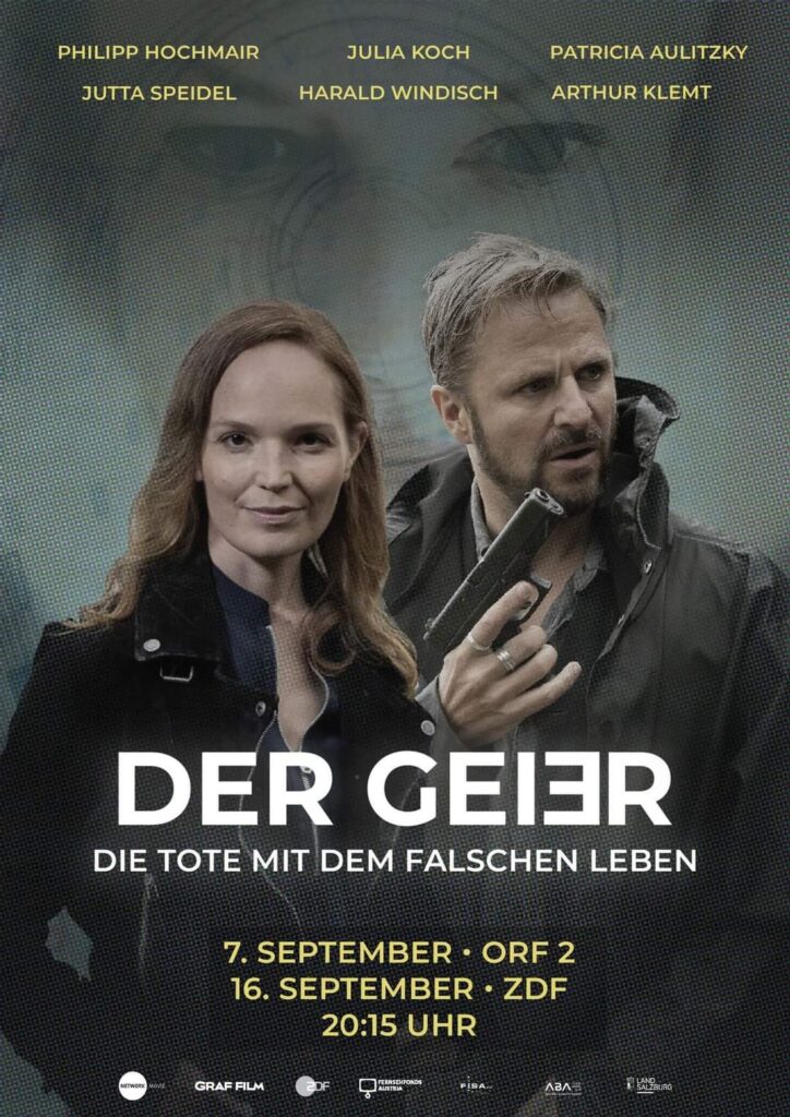 Philipp Hochmair, Julia Koch, and Lise Risom Olsen in Der Geier - Die Tote mit dem falschen Leben (2024)