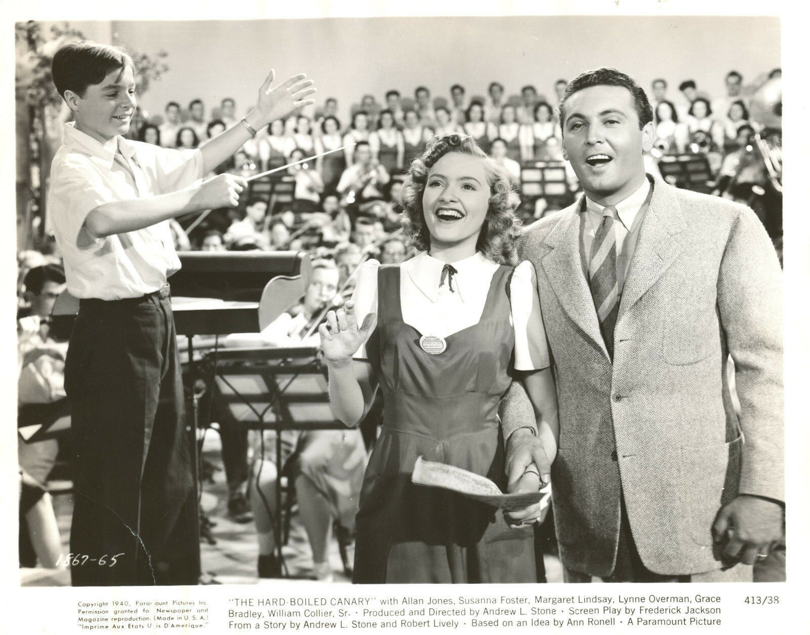 Susanna Foster, Heimo Haitto, and Allan Jones in There's Magic in Music (1941)