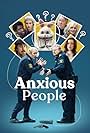 Leif Andrée, Dan Ekborg, Marika Lagercrantz, Per Andersson, Anna Granath, and Alfred Svensson in Anxious People (2021)