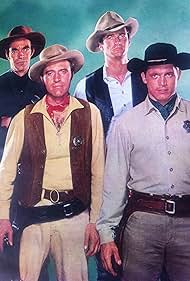 Jack Elam, Chad Everett, Michael Greene, and Larry Ward in Dakota (1962)