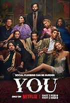 Penn Badgley, Aidan Cheng, Ozioma Whenu, Ed Speleers, Charlotte Ritchie, Dario Coates, Lukas Gage, Eve Austin, Tilly Keeper, and Niccy Lin in You (2018)