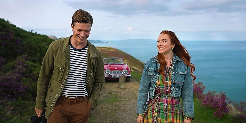 Lindsay Lohan and Ed Speleers in Irish Wish (2024)