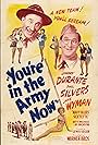 Jimmy Durante, Kay Aldridge, Leslie Brooks, Georgia Carroll, Marguerite Chapman, Peggy Diggins, Phil Silvers, Alix Talton, Jane Wyman, and Navy Blues Sextette in You're in the Army Now (1941)