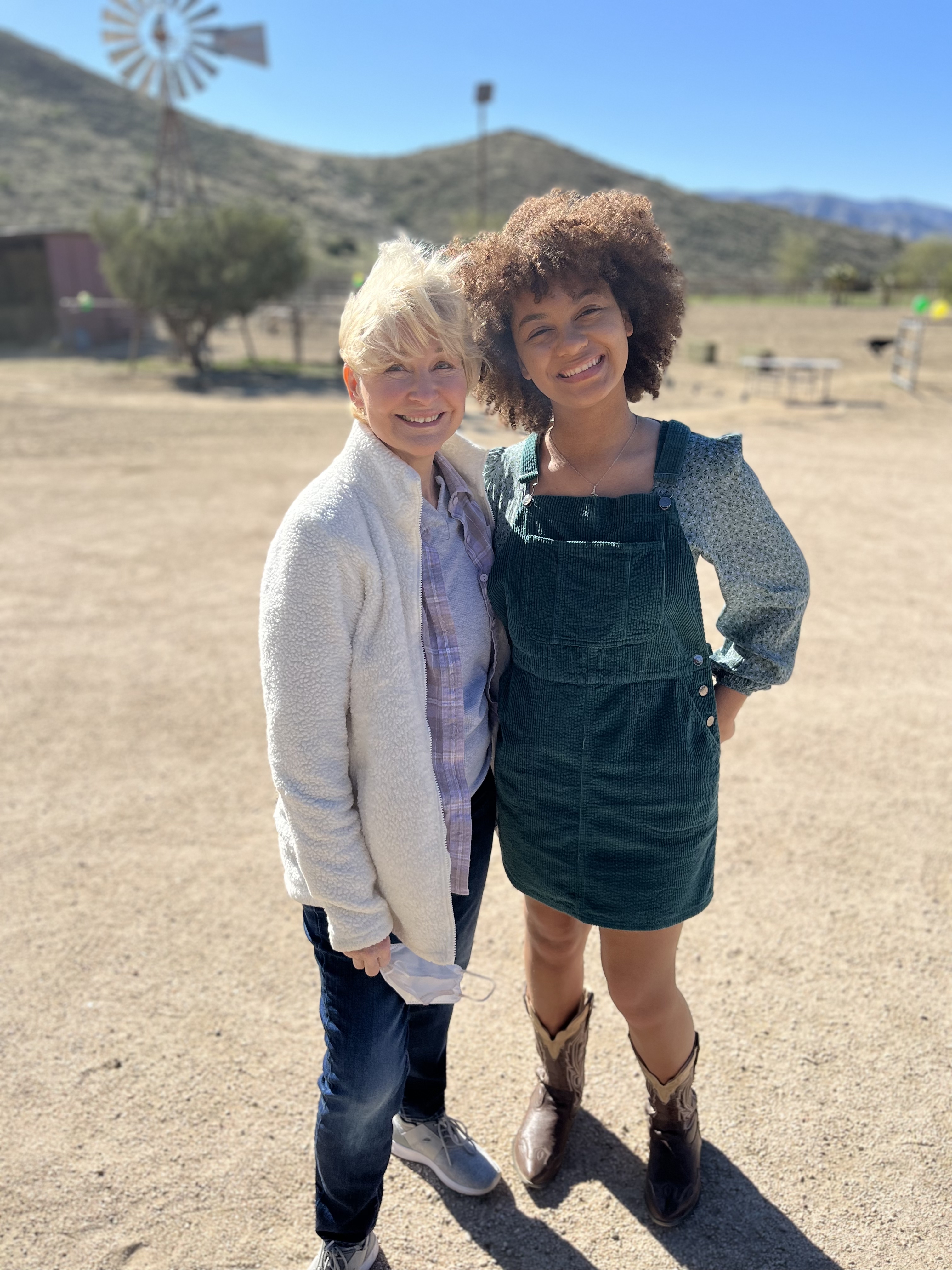 On-set with Dee Wallace in The Legend of Catclaws Mountain