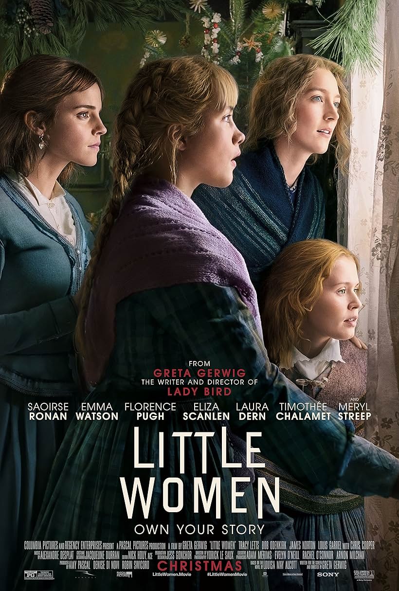 Emma Watson, Saoirse Ronan, Florence Pugh, and Eliza Scanlen in Little Women (2019)