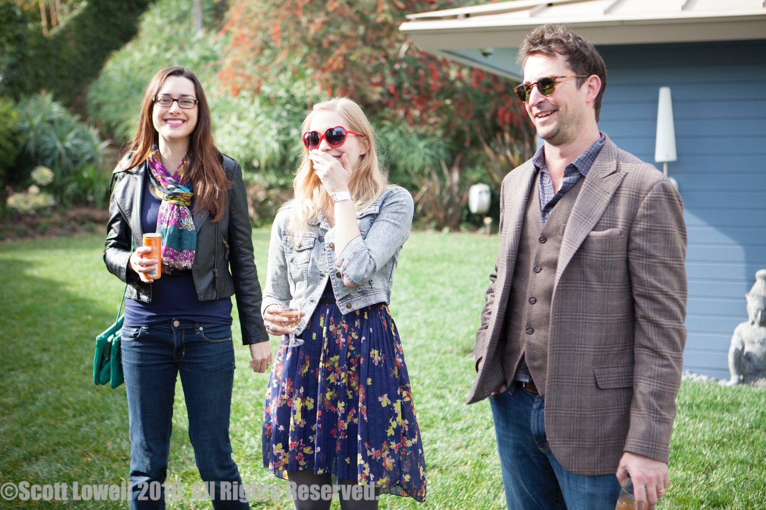 On set of "Adoptable". Erin Courntey Harthen & Britt Harris, Noah Wyle.