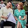 Rachelle Lefevre and Luke Macfarlane in Moriah's Lighthouse (2022)