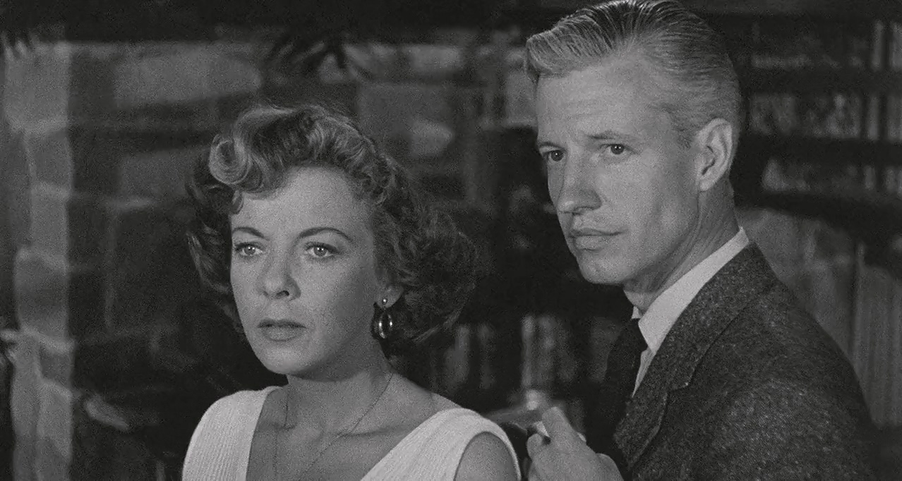 Wesley Addy and Ida Lupino in The Big Knife (1955)