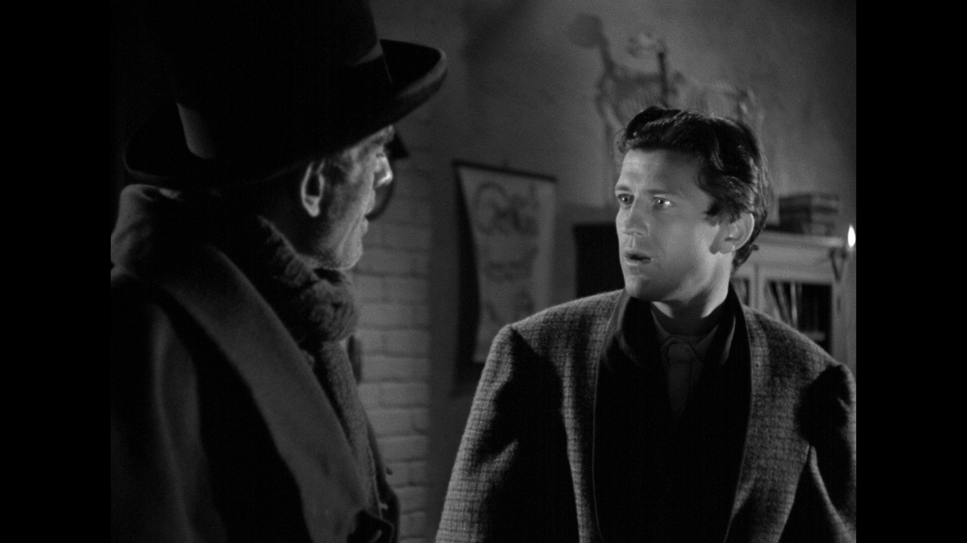 Boris Karloff and Russell Wade in The Body Snatcher (1945)