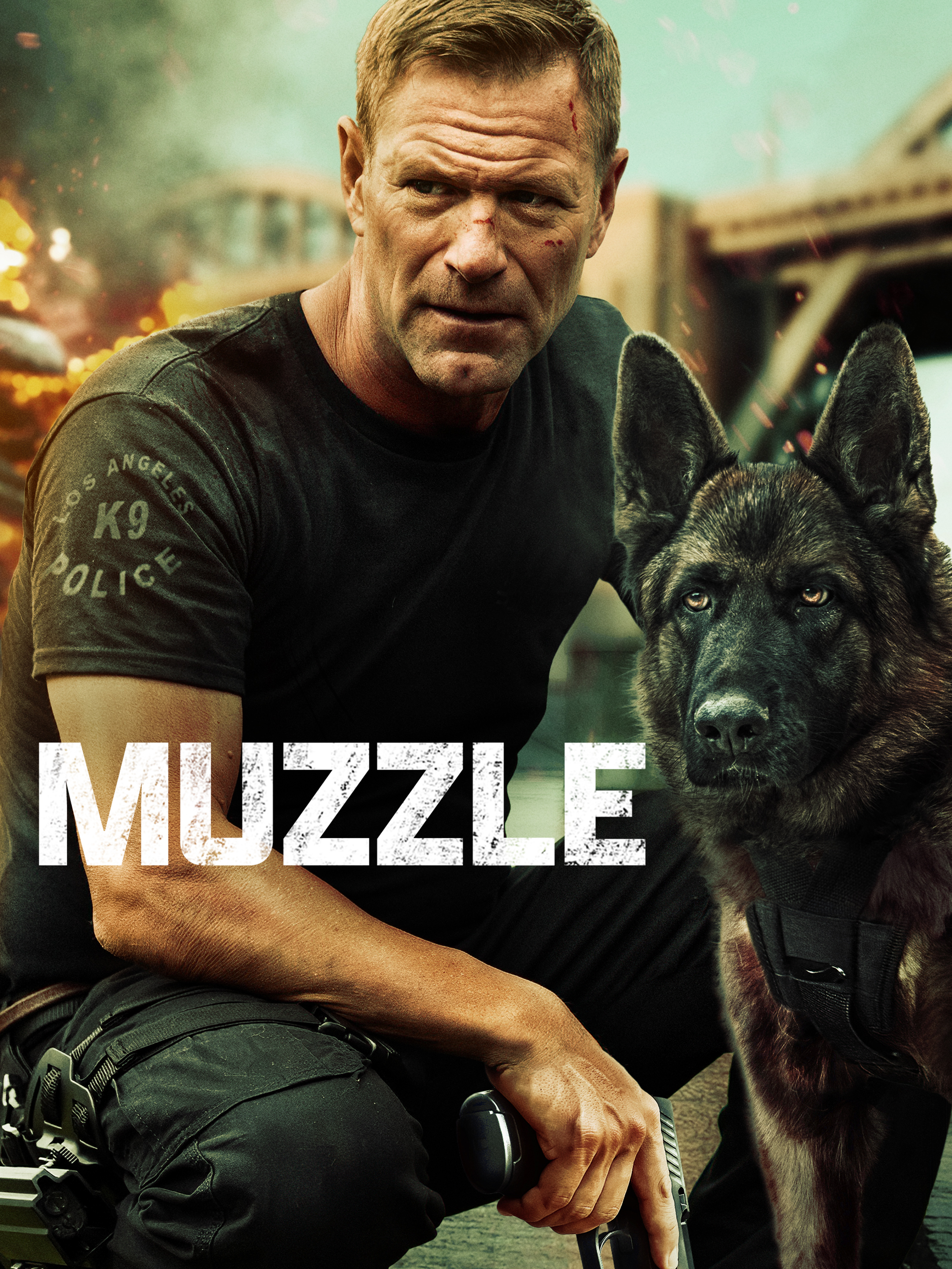 Aaron Eckhart in Muzzle (2023)