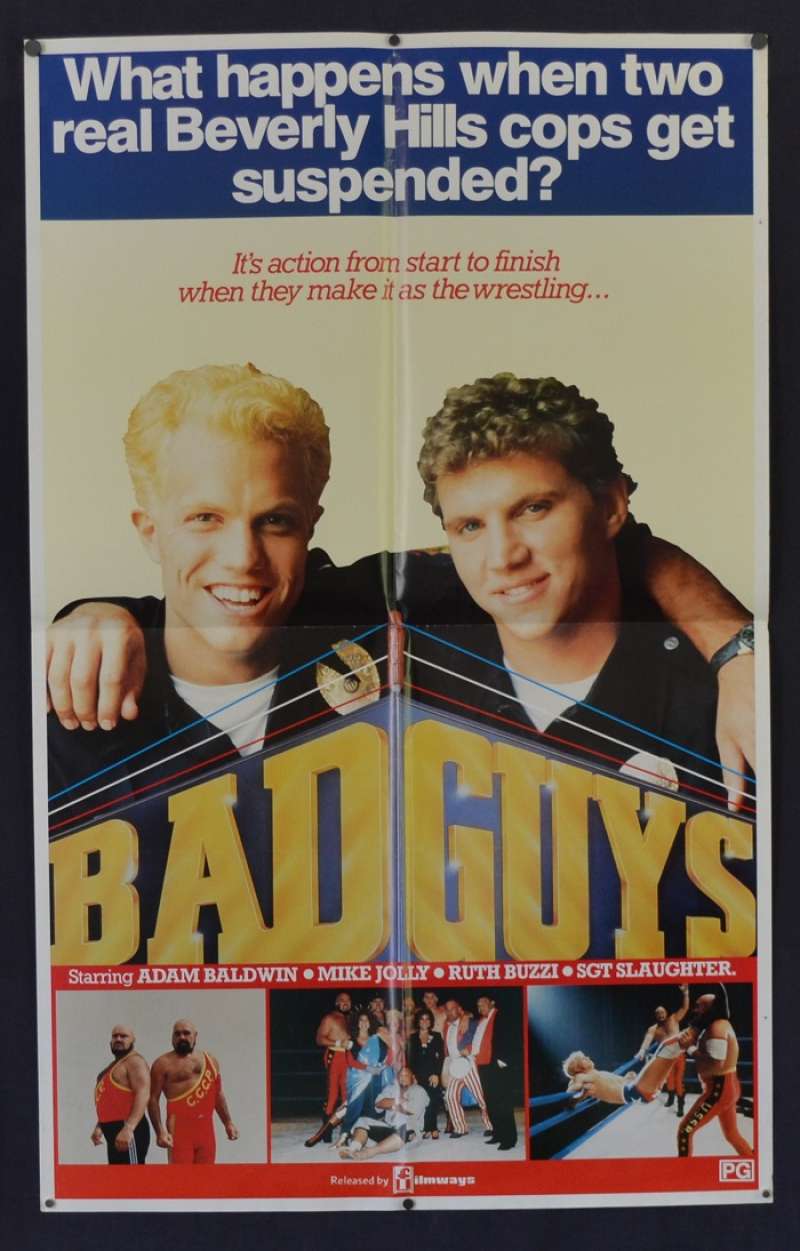 Adam Baldwin and Mike Jolly in Bad Guys (1986)