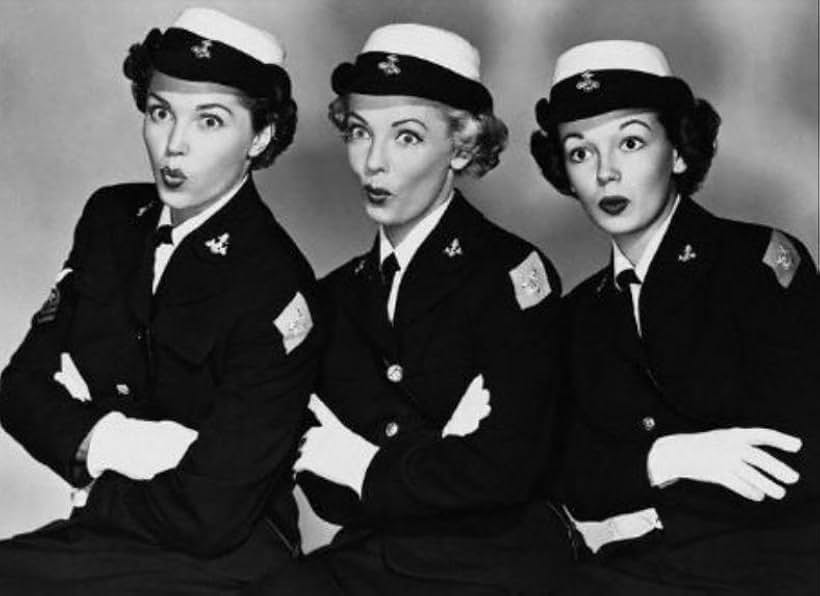 Vivian Blaine, Joan Evans, and Esther Williams in Skirts Ahoy! (1952)