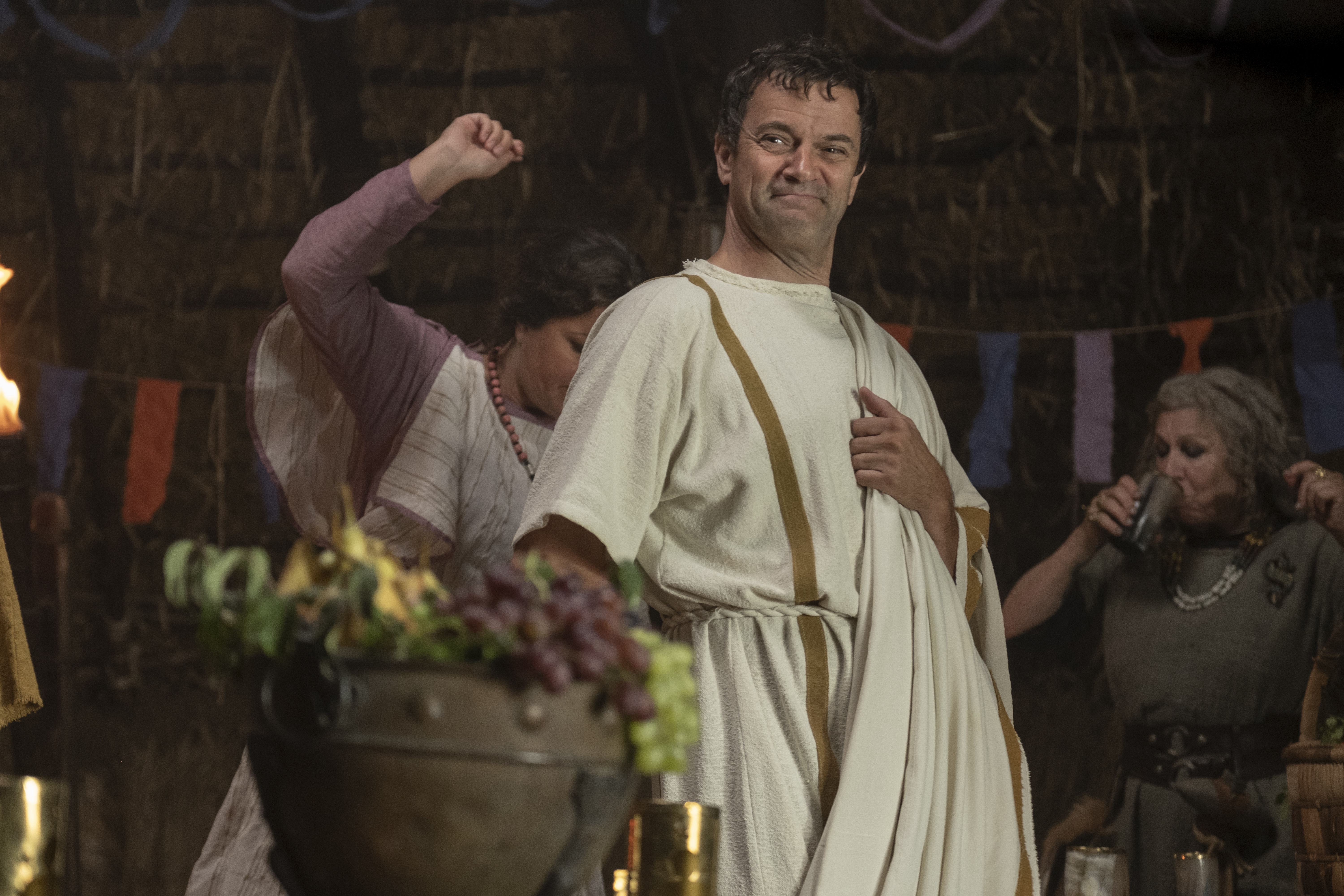 Joanna Bacon, Tony Gardner, and Katherine Jakeways in Horrible Histories: The Movie - Rotten Romans (2019)