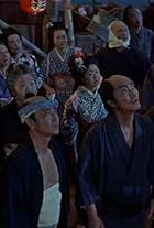 Eiko Ando, Ryuzo Demura, Kodayû Ichikawa, Tokujiro Iketaniuchi, Fuji Kasai, Takeshi Kumagai, Fuyukichi Maki, Sô Yamamura, and Hiroshi Yamato in Il barbaro e la geisha (1958)