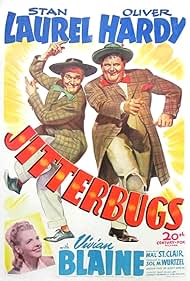 Oliver Hardy, Vivian Blaine, and Stan Laurel in Jitterbugs (1943)