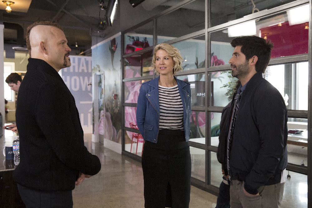 Jenna Elfman, Chuck Liddell, and Stephen Schneider in Imaginary Mary (2017)