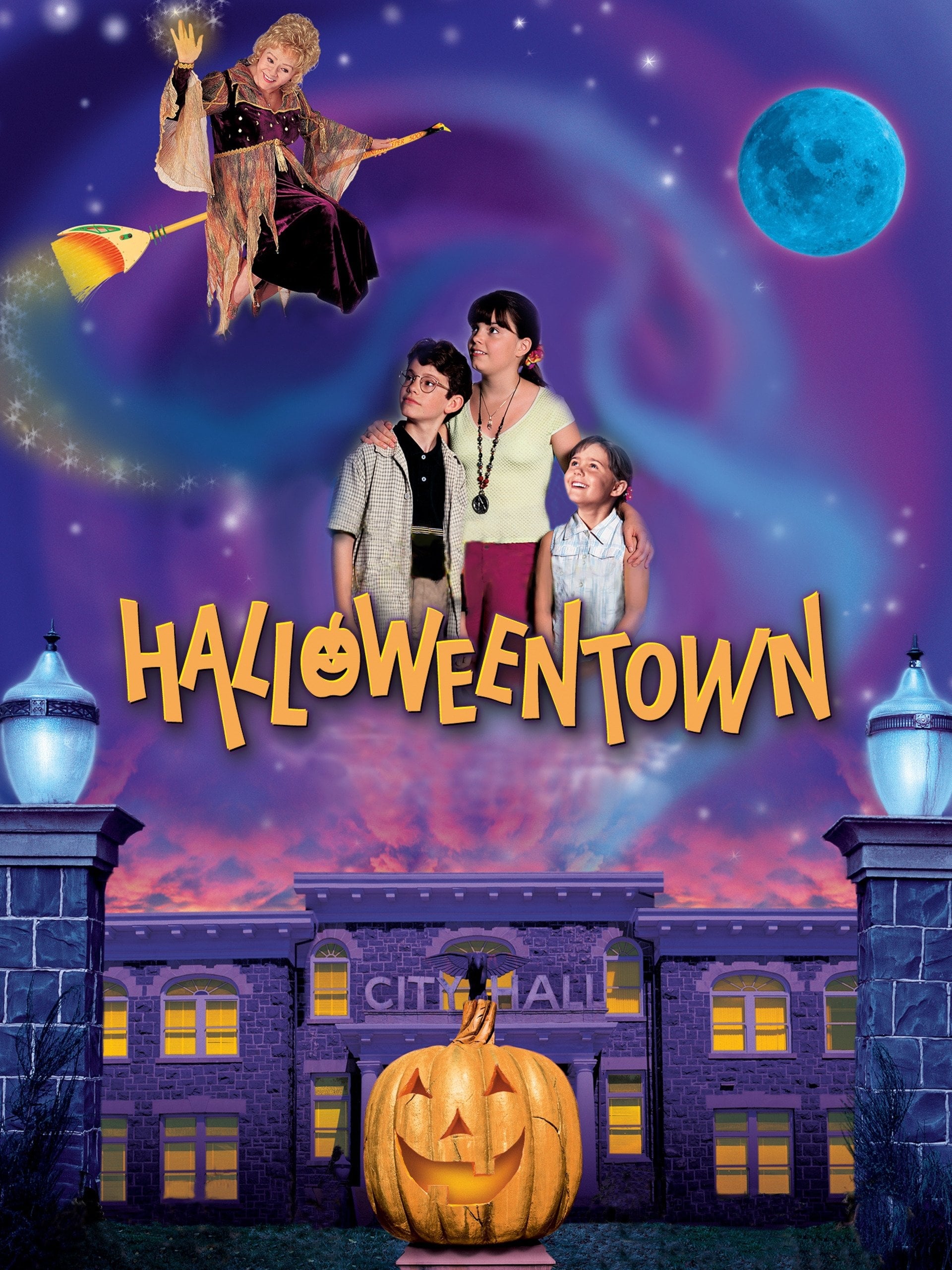 Debbie Reynolds, Kimberly J. Brown, Emily Roeske, and Joey Zimmerman in Halloweentown (1998)