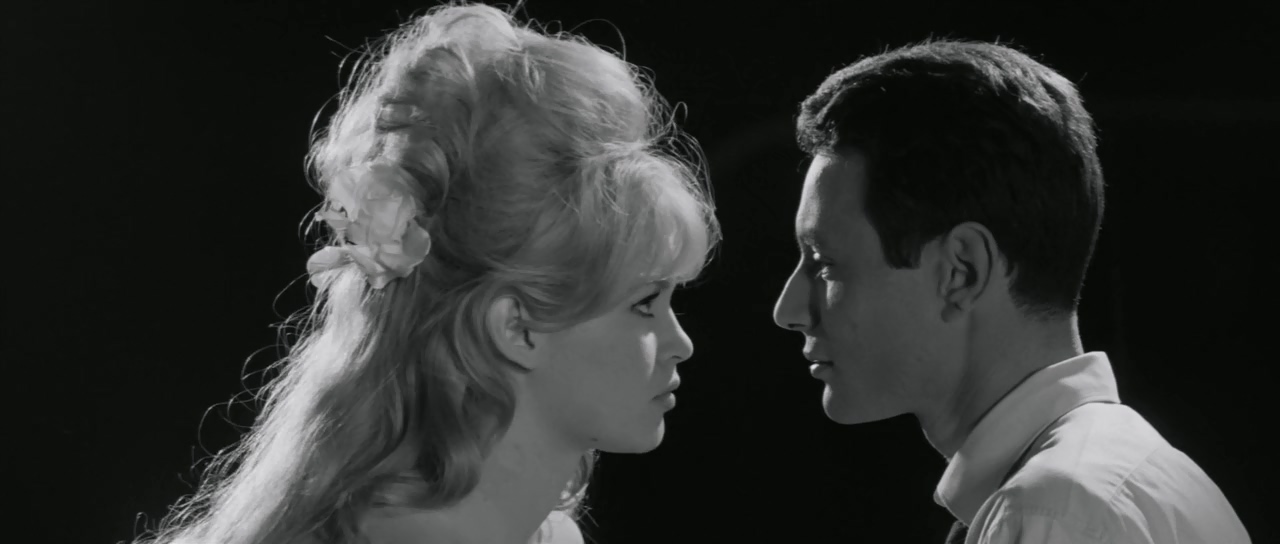 Brigitte Bardot and Michel Subor in Please, Not Now! (1961)