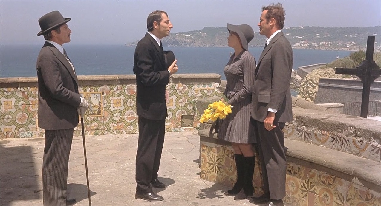 Jack Lemmon, Juliet Mills, Pippo Franco, and Clive Revill in Avanti! (1972)