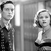 Reese Witherspoon and Tobey Maguire in Pleasantville (1998)