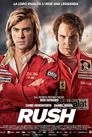 Daniel Brühl and Chris Hemsworth in Rush (2013)