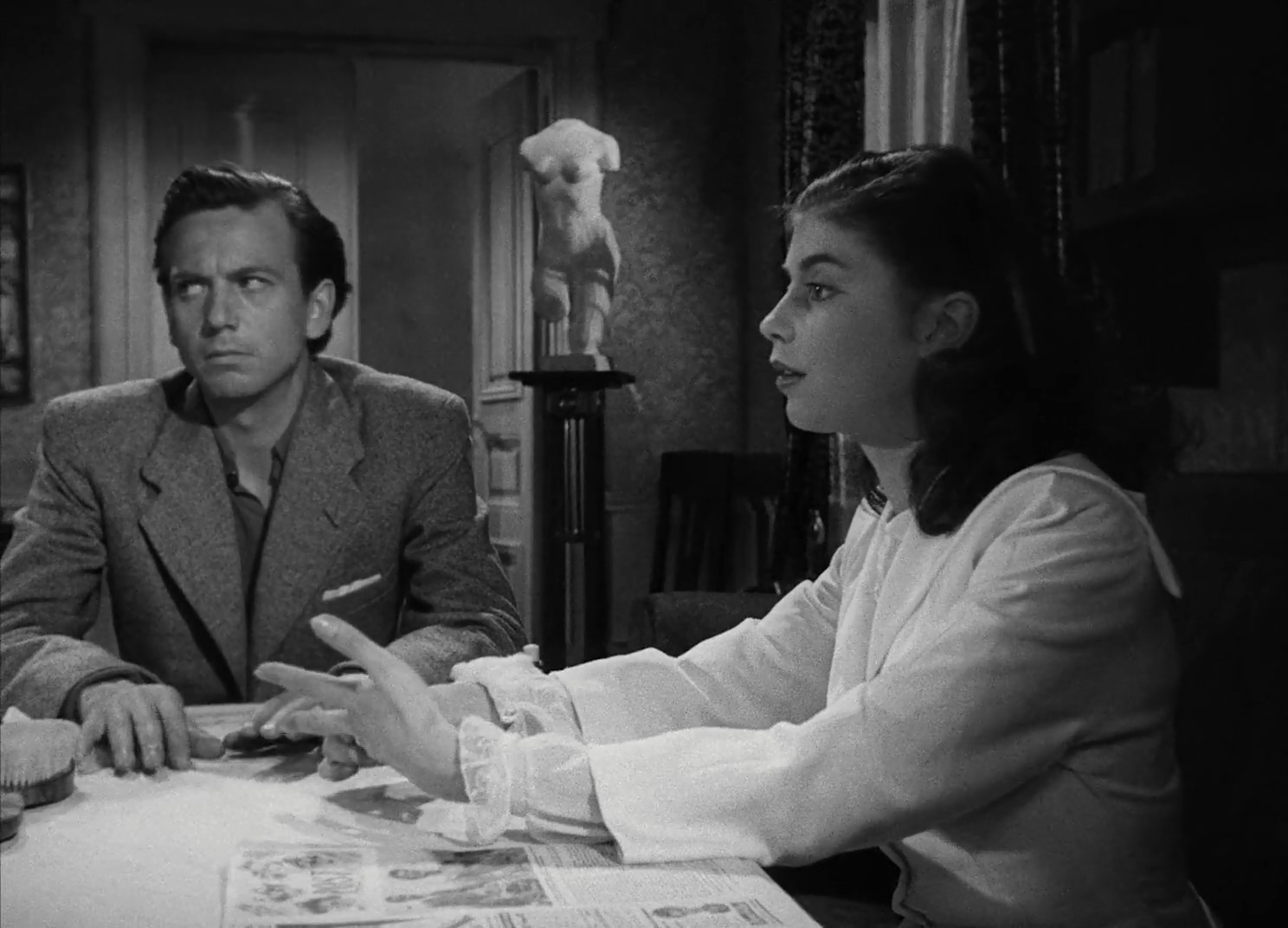 Margit Carlqvist and Stig Olin in To Joy (1950)