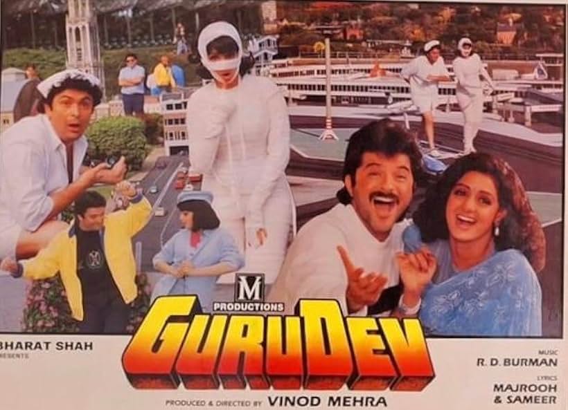 Sridevi, Anil Kapoor, and Rishi Kapoor in Gurudev (1993)