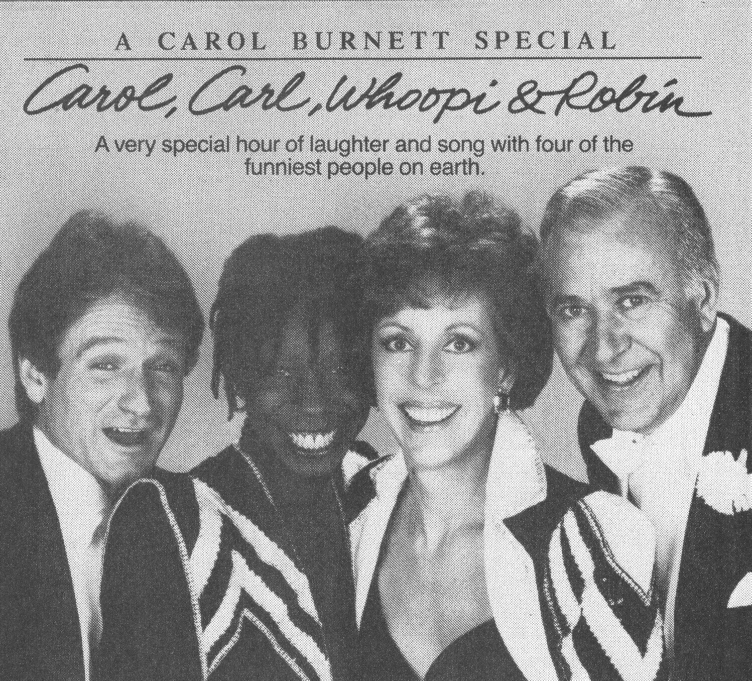 Whoopi Goldberg, Robin Williams, Carol Burnett, and Carl Reiner in Carol, Carl, Whoopi and Robin (1987)