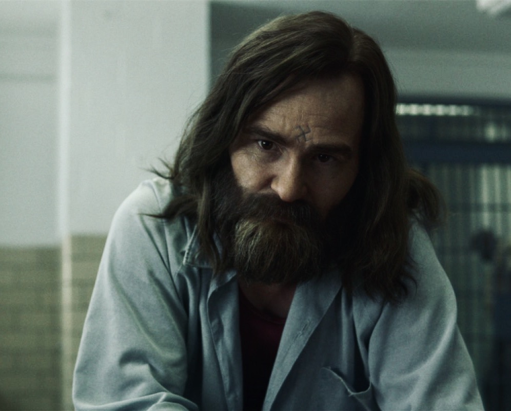 Damon Herriman as Charles Manson in "Mindhunter"