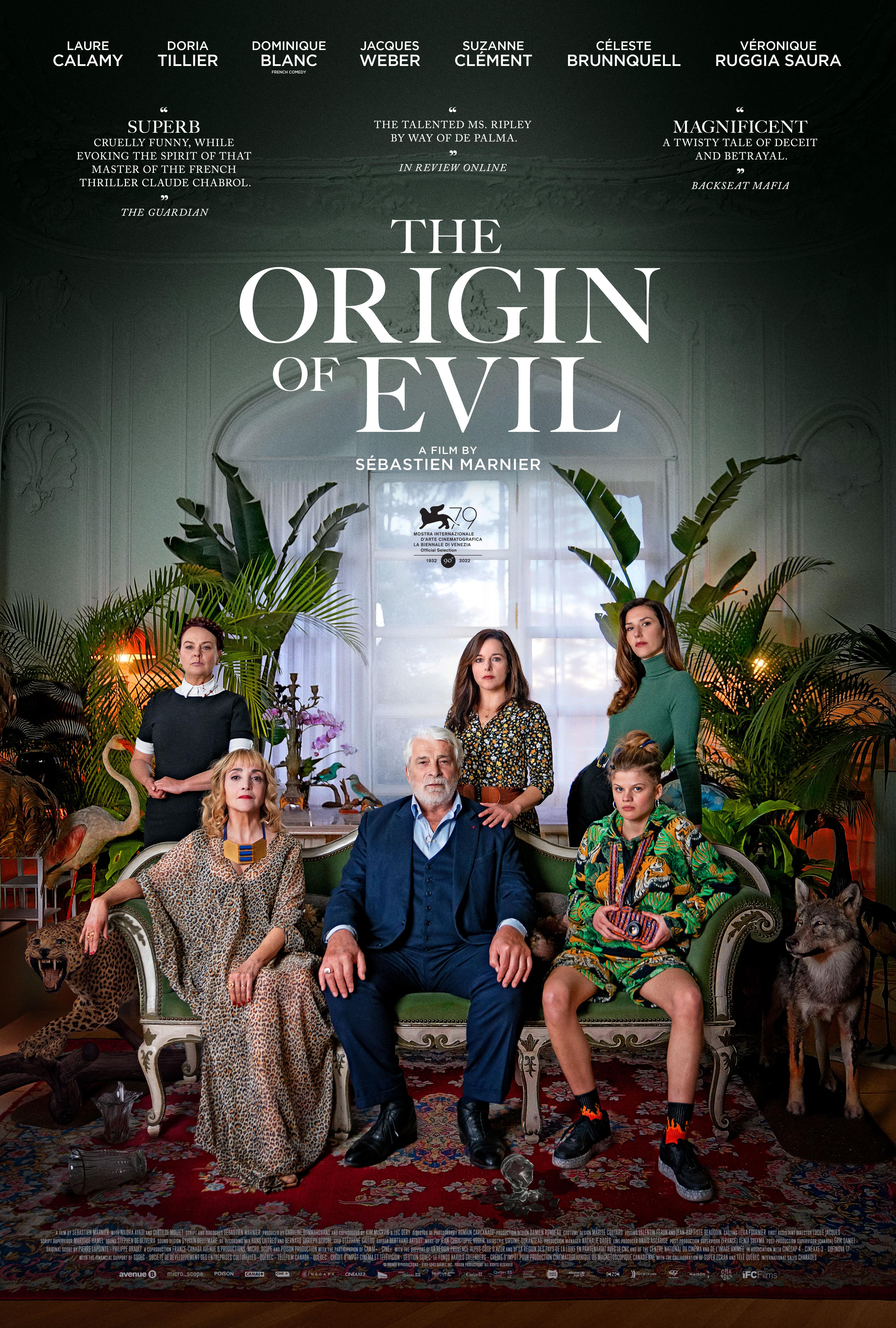 Dominique Blanc, Jacques Weber, Laure Calamy, and Doria Tillier in The Origin of Evil (2022)