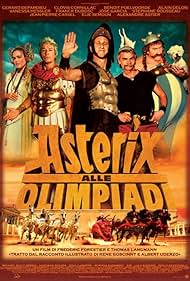 Gérard Depardieu, Alain Delon, Clovis Cornillac, Benoît Poelvoorde, Stéphane Rousseau, and Vanessa Hessler in Asterix alle Olimpiadi (2008)