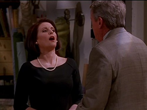 Megan Mullally and Tom Poston in Will & Grace (1998)