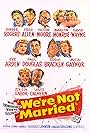 Marilyn Monroe, Eve Arden, Zsa Zsa Gabor, Ginger Rogers, Paul Douglas, Fred Allen, Eddie Bracken, Louis Calhern, Mitzi Gaynor, Victor Moore, and David Wayne in We're Not Married! (1952)