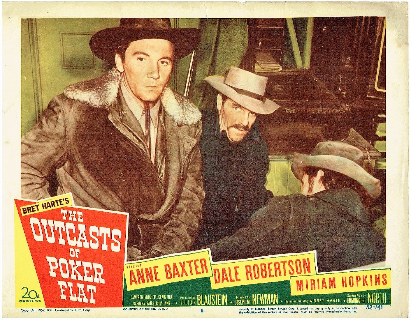 Joe Haworth and Cameron Mitchell in The Outcasts of Poker Flat (1952)