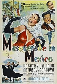 Arturo de Córdova, Patric Knowles, and Dorothy Lamour in Mascherata al messico (1945)