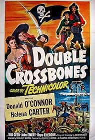 Will Geer, Helena Carter, John Emery, and Donald O'Connor in Double Crossbones (1951)